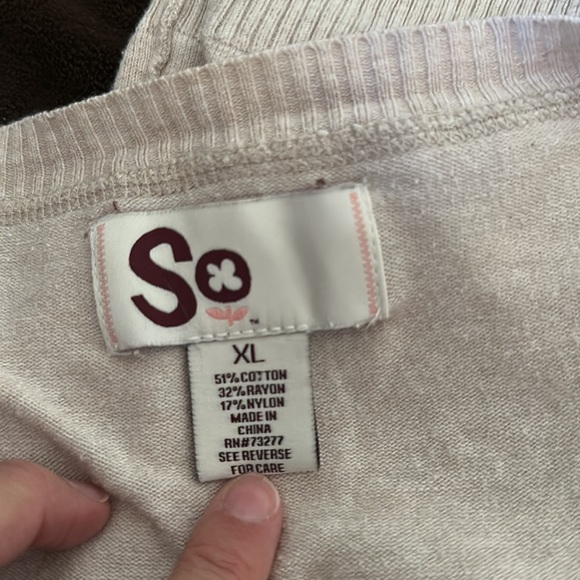 SO tan button down - Picture 2 of 3